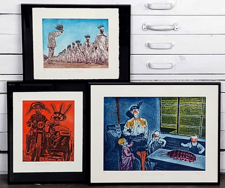 3 Radierungen im Meissner Kunstverein.