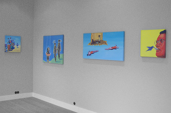 Blick in die Ausstellung
der Galerie Borssenanger, Hamburg