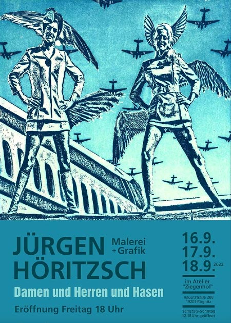 Plakat für die Ausstellung in Rögnitz